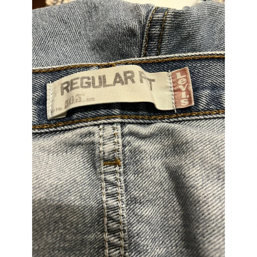 Levi's 505 Men's Jeans 40X32 Regular Fit Pre-0wned - Picture 5 of 5